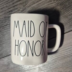 Rae Dunn Maid of Honor Coffee Mug White Ceramic Artisan Collection by Magenta